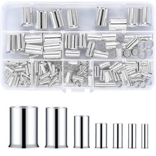 180 Pcs Wire Ferrules Kits, Wire Crimp Connector Ferrules, Silver Plated Copper