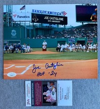 BOSTON RED SOX- JOE CASTIGLIONE AUTOGRAPH 8x10 RETIREMENT DAY PHOTO JSA AS93727