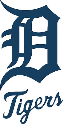 Detroit Tigers Corn Hole (Bag Toss) 18'' x 10''  Vinyl Decals set of 2