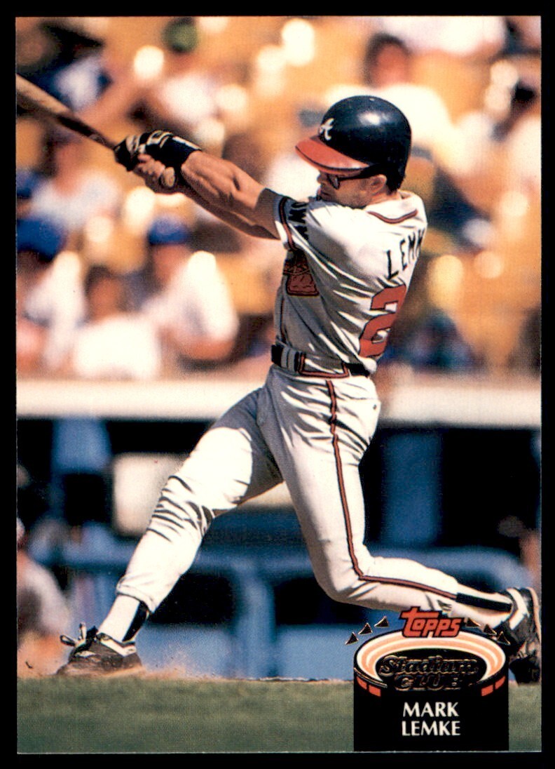 1992 Topps Stadium Club #316 Mark Lemke