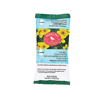 Perky Pet Clear Instant Hummingbird Nectar Concentrate, 8oz Bag