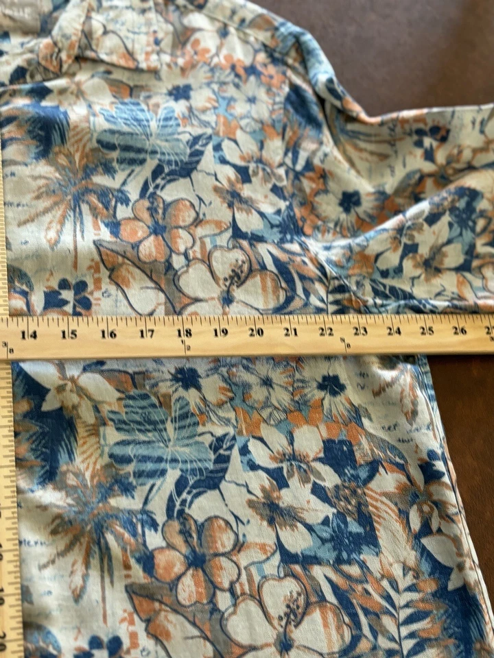 Camisa con botones Margaritaville para hombre, XXL multicolor, manga corta Foto 4 de 4