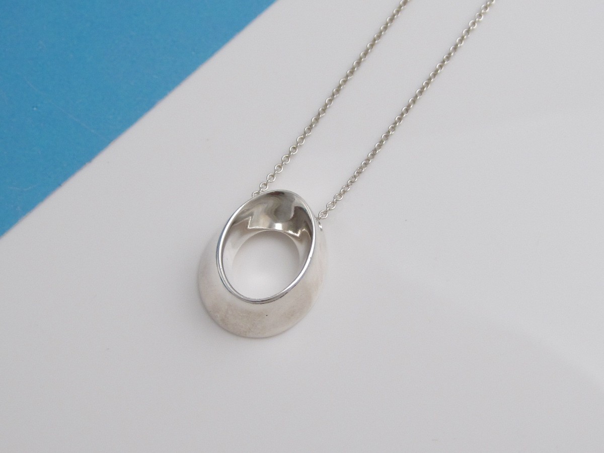 Tiffany & Co RARE Silver Gehry Morph Necklace! | eBay