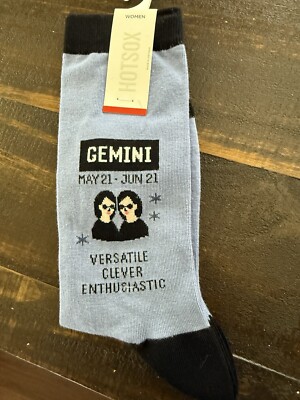Hot Sox Women's Groovy Crew Socks 1 Pair, gemni, Women's 4-10