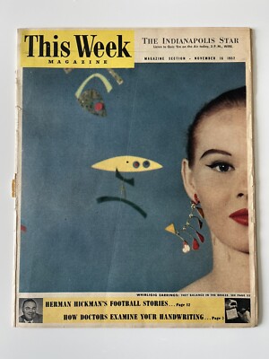 1952 magazine Alexander Calder jewelry Herman Miller Eames chair Retro Vintage