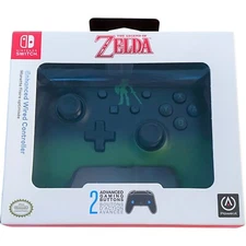 Nintendo Switch PowerA Enhanced Wired Controller GREEN Link Legend Of Zelda NEW