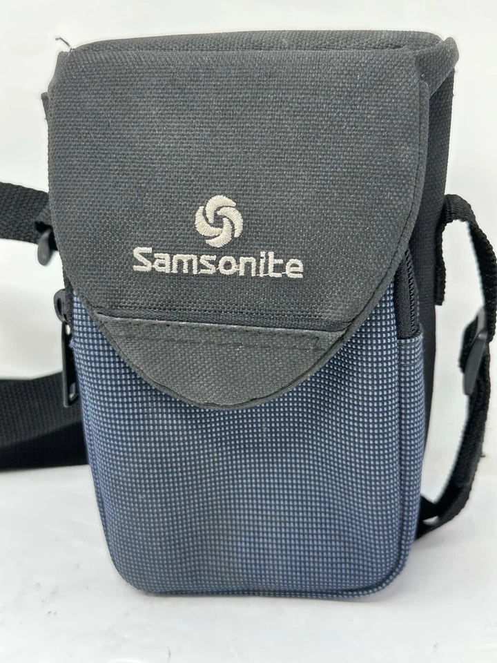 Samsonite Worldproof Blue Camera Bag w Belt Loop & Shoulder Strap HG16 - Image 2 of 4