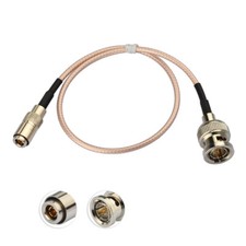 BNC Male to DIN 1.0/2.3 RG179 75Ohm Cable 30cm for 3G-SDI HD-SDI Vedio Camera