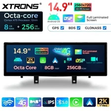 14.9" Android 14 Car Stereo GPS 8Core 8GB+ 256G WIFI For BMW X5 F15 X6 F16 NBT