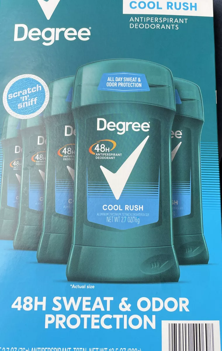 Degree Men Cool Rush Antiperspirant Deodorant, 4 pk./2.7 oz