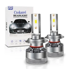 2-Sides 2PCS 9005 HB3 LED Headlight High Low Beam Bulb Kit 20000LM 6500k