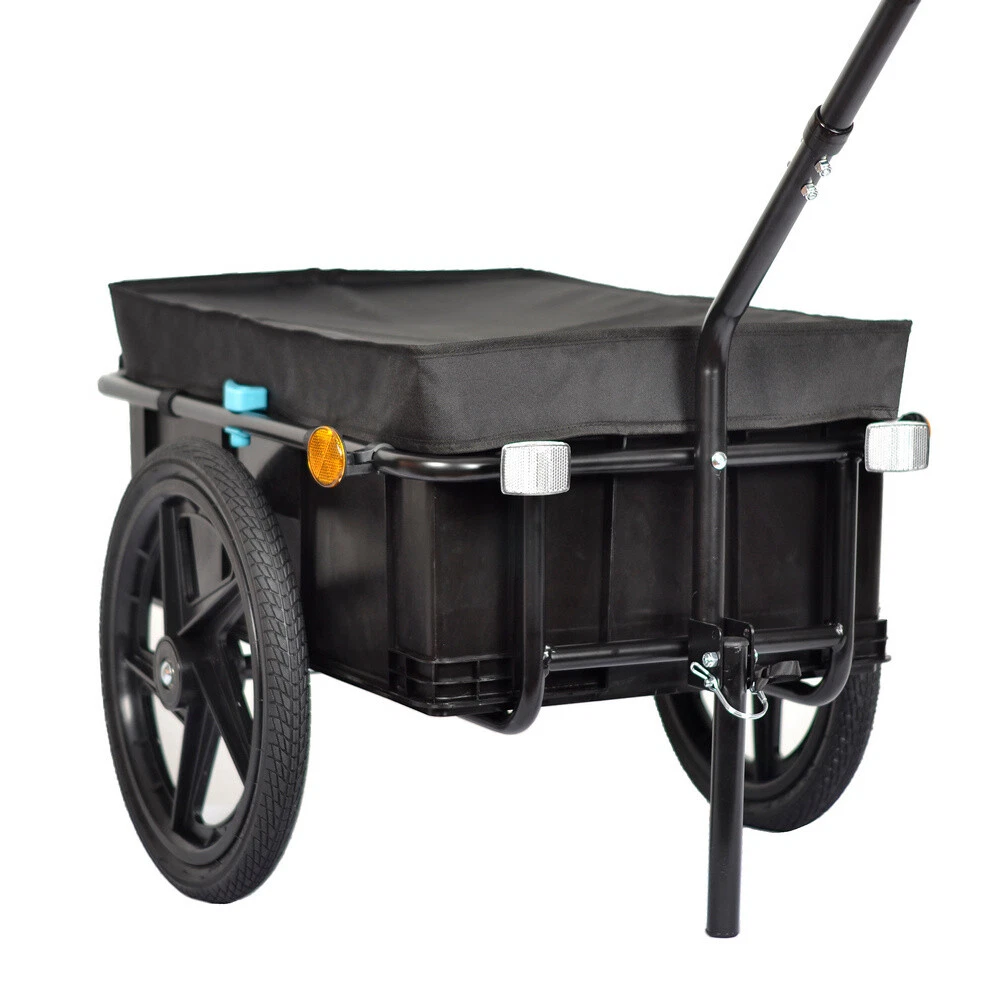 Bike Cargo Trailer Trolley Luggage Storage Cart Carrier 70L