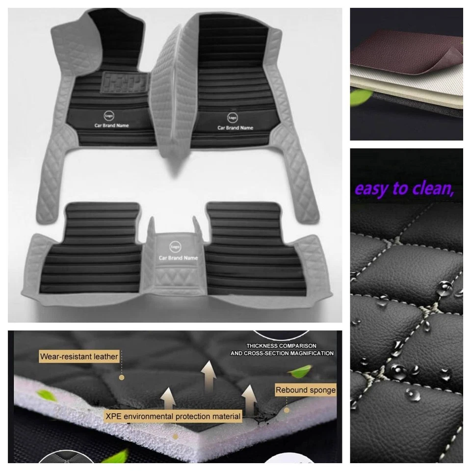 Fit Toyota Solara 1999-2009 Car Floor Mats All Weather Custom Auto Carpets Rugs Foto 3 de 4