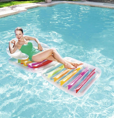 Bestway Mode Klappbar Lilo 79x35 Zoll Stuhl Strand Pool aufblasbar Schwimmen Chill