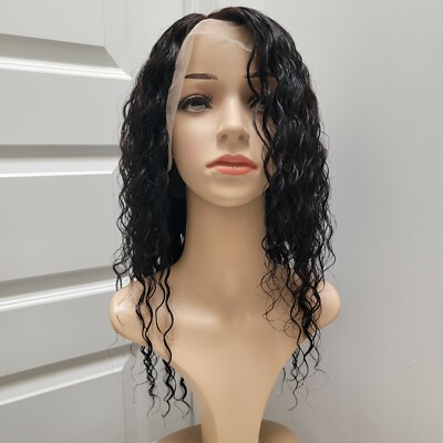 Lace Front Wig Human Hair Pre Plucked Brazilian Natural Hairline Curly Black M Lace Front Wig Human Hair Pre Plucked Brazilian Natural  main image 3