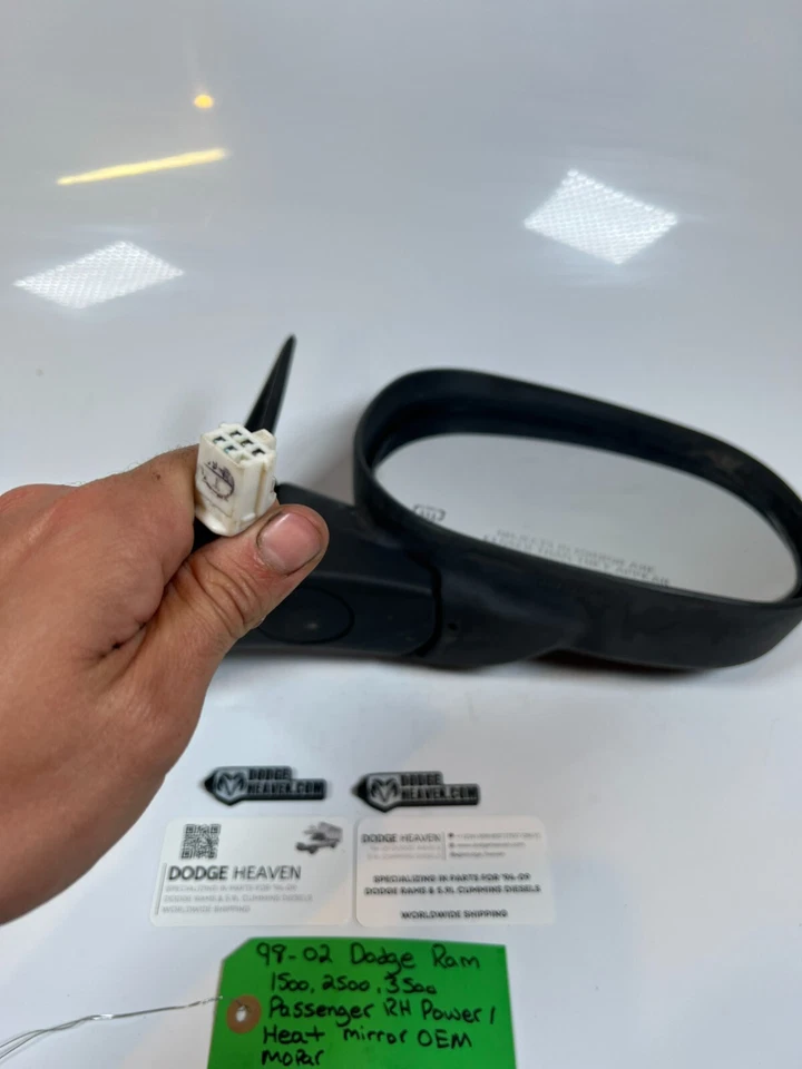 Оригинальное пассажирское складное зеркало с электроприводом/подогревом 1998-2002 Dodge Ram 1500-3500 - Изображение 4 из 4