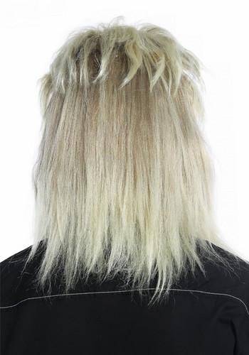 Perücke Damen Herren Karneval Fasching Vokuhila Hardrock blond Proll 80er wig - Bild 5 von 6