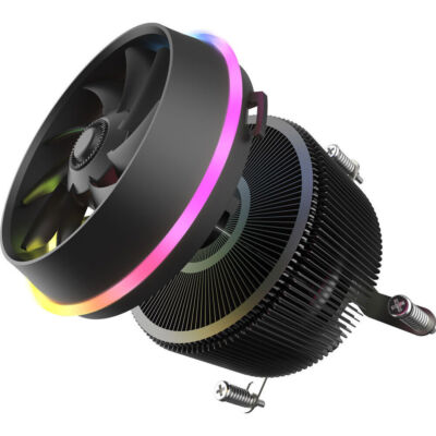 Aigo CPU Cooler Fan 280W PWM LED SYNC 5V 3Pin 100mm ARGB Heatsink Fan For LGA