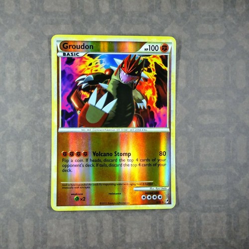 Pokemon TCG Groudon Call of Legends CL 6/95 Reverse Holo Rare HGSS