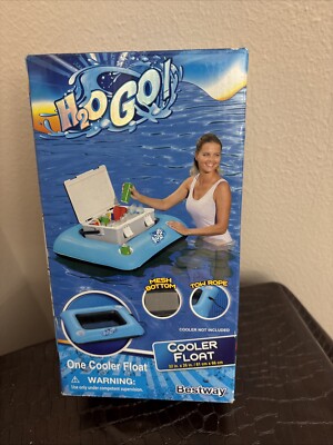 H2O GO! Inflatable Cooler Float for 10qt - 28qt Capacity 32-in x 26-in   Blue