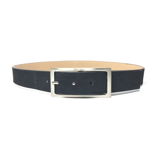 Women's Black Leather Suede Jeans Belt 