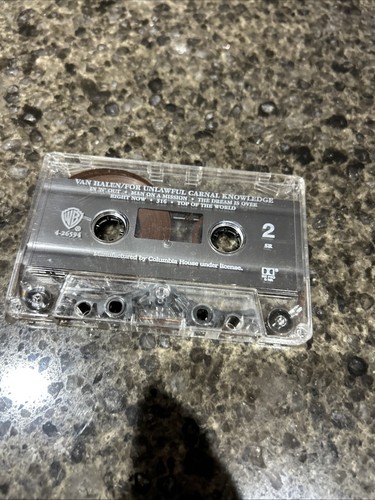 Van Halen • For Unlawful Carnal Knowledge CASSETTE Tape 1991 Warner Bros - Picture 5 of 11