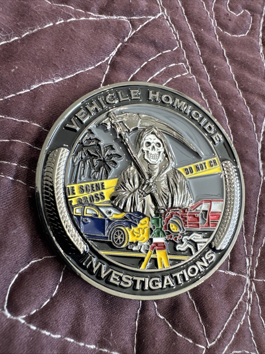 Palm Beach County Sheriff Vehicle Traffic Homicide Challenge Coin