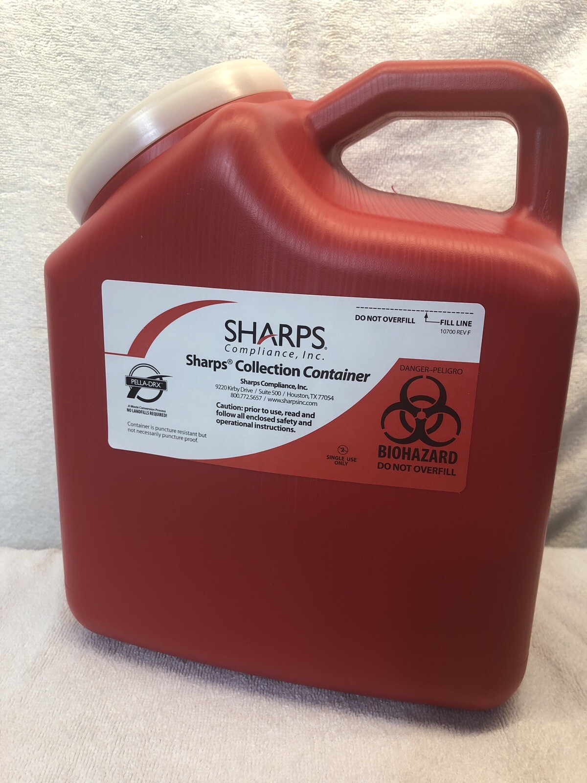 Sharps 2 Gallon Medical Waste Recovery System Model 12000 (2947) eBay