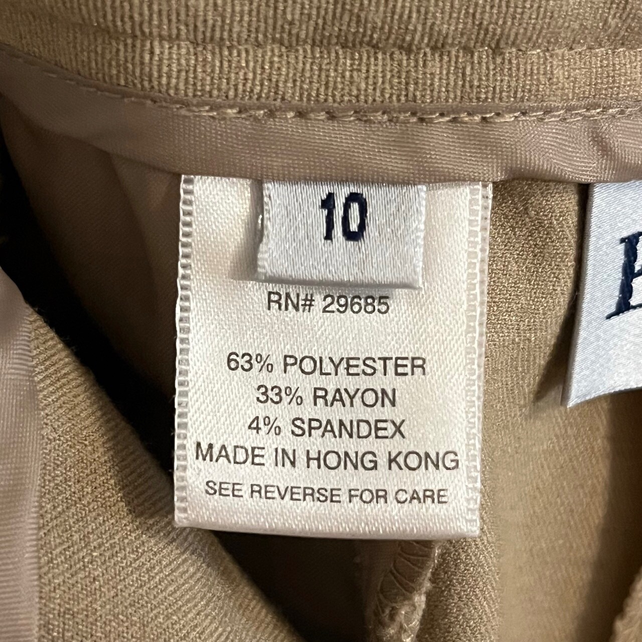 Pendleton Women's Beige Polyester Rayon Spandex S… - image 4