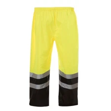 Hi Vis Rain Pants Work Waterproof two tone Reflective Visibility Safety ANSI
