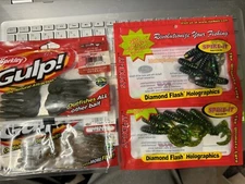 Plastics Lot of 4: Berkley Gulp & Spike-IT 3" Twister tails