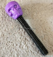 1 Gloss Purple Skull Tattoo Machine 8-32 USA Contact Screw Blackened Forward
