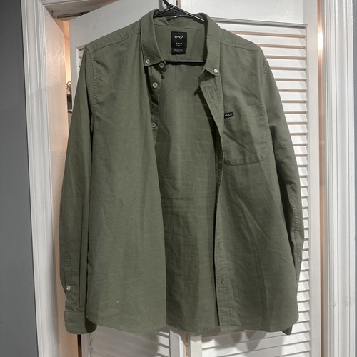 BULK (6 Shirts) RVCA Shirt Mens Long Sleeve Button Down Slim Fit Size M - Picture 5 of 12
