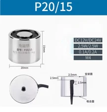 Cylinder Electric Magnet Strong Electromagnet Solenoids DC 5V 6V 12V 24V Suction