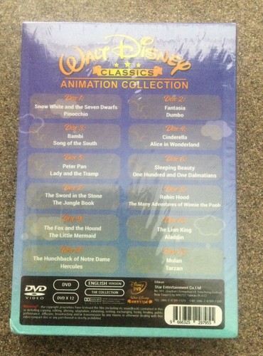 Walt Disney Classics 24-Movies Animation Collection DVD Brand New Sealed Box Set - Picture 2 of 2