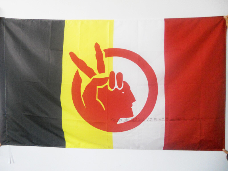 BANDIERA MOVIMENTO DEI NATIVI AMERICANI 150x90cm - BANDIERA AMERICAN INDIAN MOVE