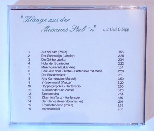 CD ALBUM ACCORDEON / KLÄNGE AUS DER MUSEUMS STUB'N - MIT LIESI & SEPP - Picture 2 of 2