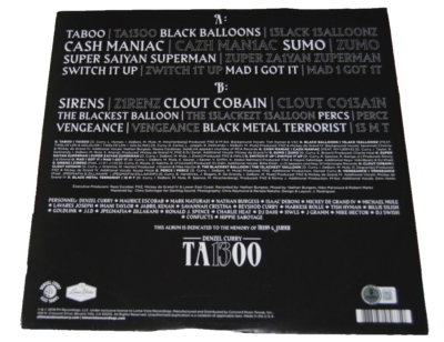 DENZEL CURRY signed (TA13OO) Clout Cobain Record album cover