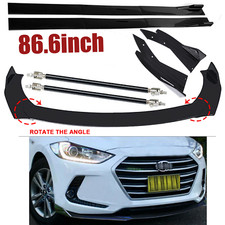 Front Bumper Lip Chin Spoiler Splitter Body Kit Side Skirt For Hyundai P