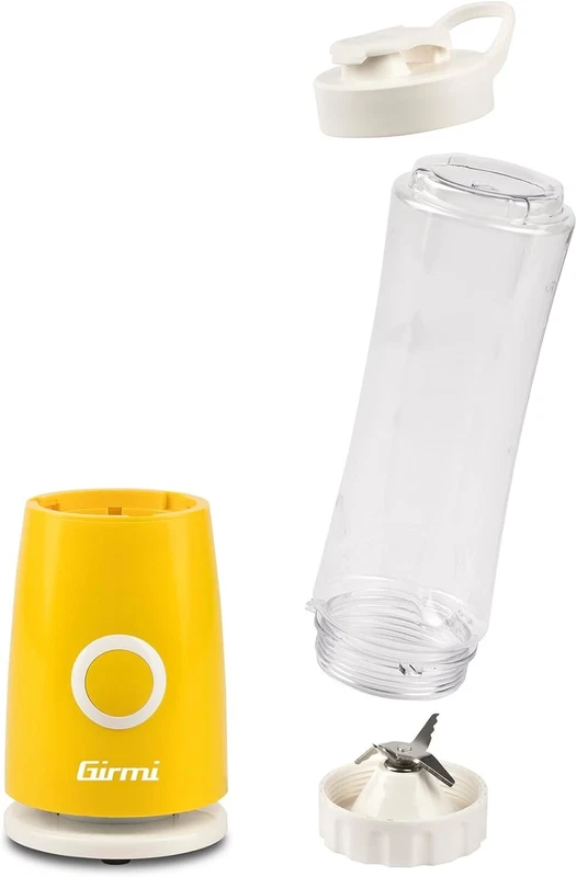 Frullatore Elettrico Mixer con Borraccia con Lame 260 W 0,5 L Girmi FR04 Giallo, fotografia 2 di 7