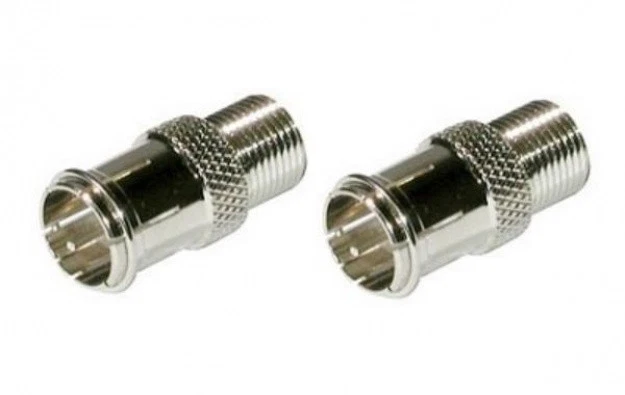 REVEZ 10 X Quick Push On F Connectors, Saorview, SKY TV, Free To Air, Free TV