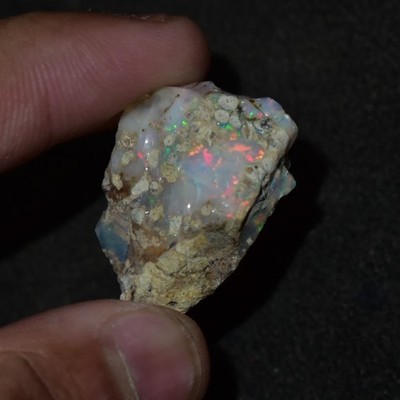 Smooth White Opal Rough 20.95 CTS, Ethiopian Welo Opal Raw Gemstone For Jewelry