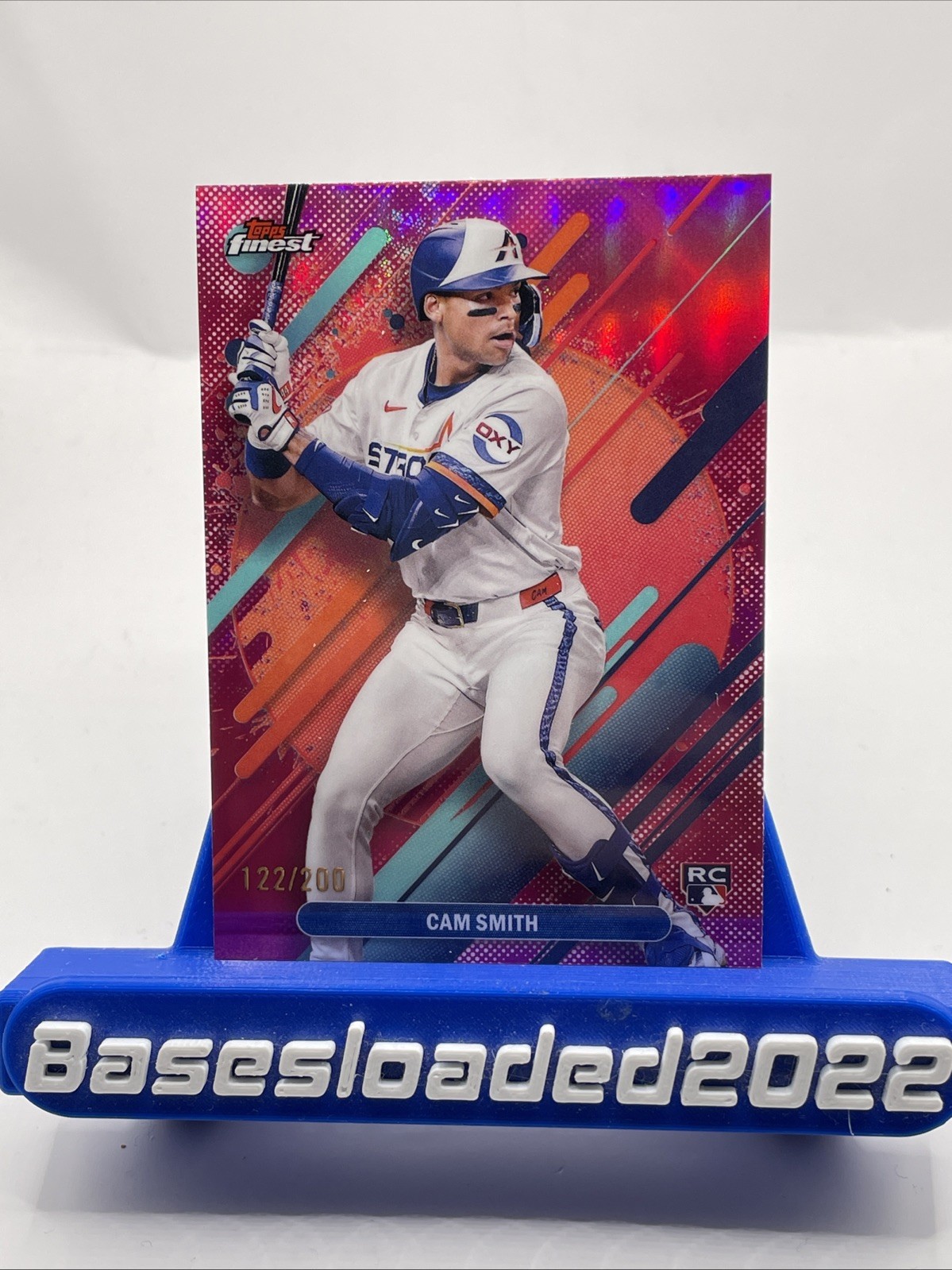 2025 Topps Finest -Cam Smith #223 Magenta Refractor /200 (RC) Astros