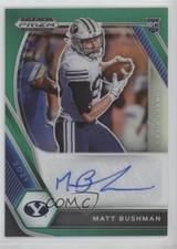 2021 Panini Prizm Draft Picks Green Matt Bushman #DPA-MAT Auto i6j