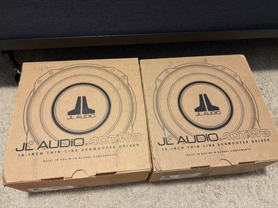 (2 Units) JL AUDIO 10TW3-D4 10-inch Shallow Mount subs
