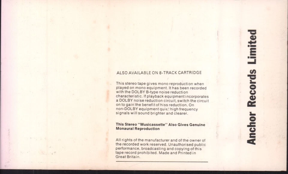 Steely Dan Countdown To Ecstasy cassette UK Abc cassette grey shell with paper - Image 3 of 4