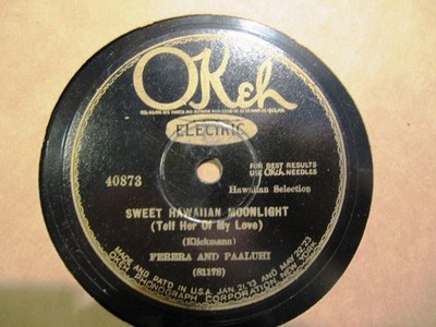 1927 Hawaiian STEEL GUITAR John Paaluhi Frank FERERA One Two Three OKEH 40873