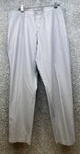 Eileen Fisher Pants Womens Large Cobblestone Crepe Slim Ankle Pull On Stretch