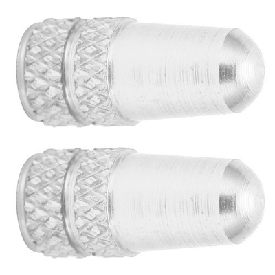 (Silber) 2pcs Presta Valve Caps Fahrrad Ventil Stem Cover Aluminium Alloy B SA