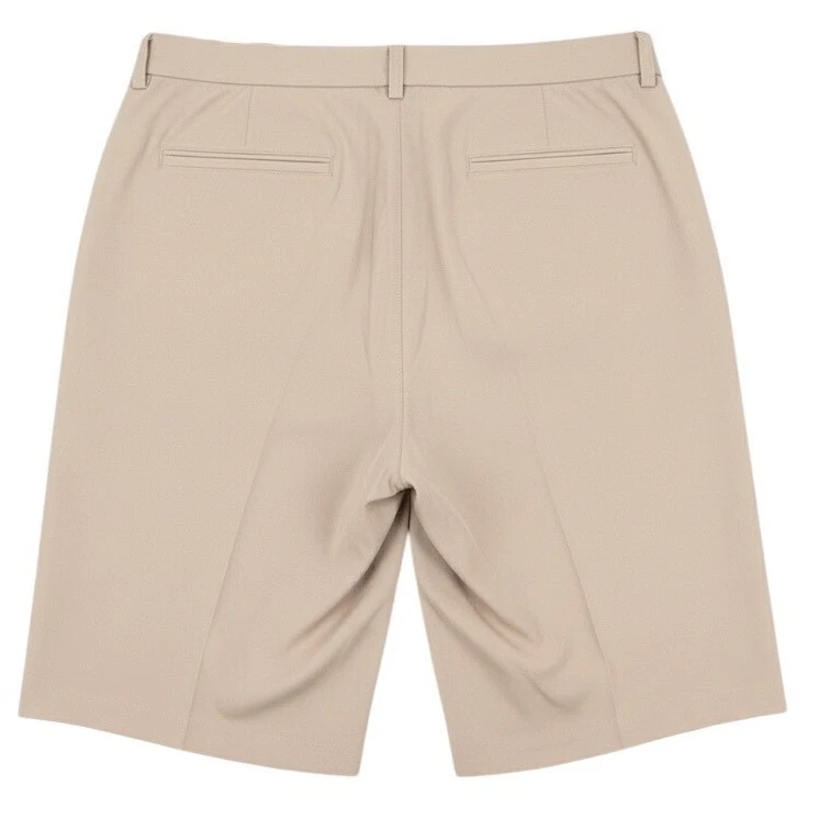 Roundtree & Yorke Performance 经典合身平前短裤卡其色男式 52 x 8 — 第 3/4 张图片
